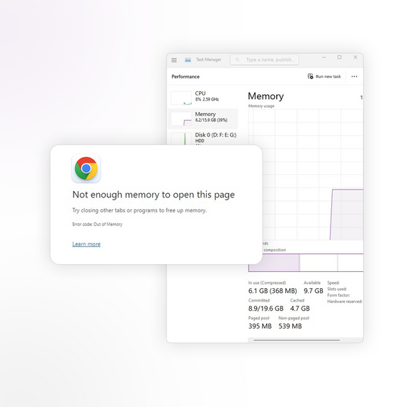 How to Fix "Not Enough Memory to Open This Page" Error in Google Chrome