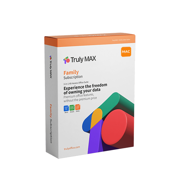 Truly Office software Truly Max Family for Mac