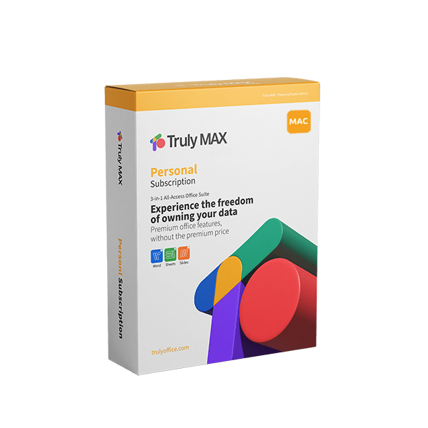 Truly Office software Truly Max Personal for Mac