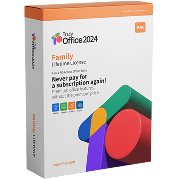 Truly Office Truly Office 2024 Family Lifetime License for Mac